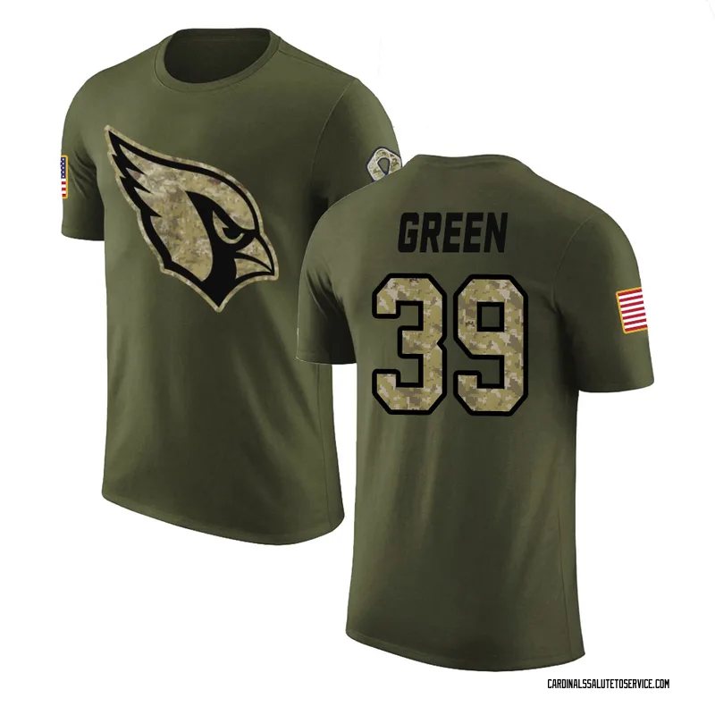 Youth Bryson Green Arizona Cardinals Legend Olive Salute to Service T-Shirt