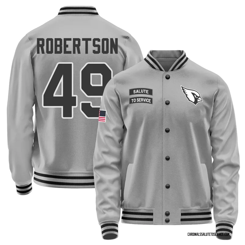 Youth Cameron Robertson Arizona Cardinals Gray Salute to Service Performance Jacket