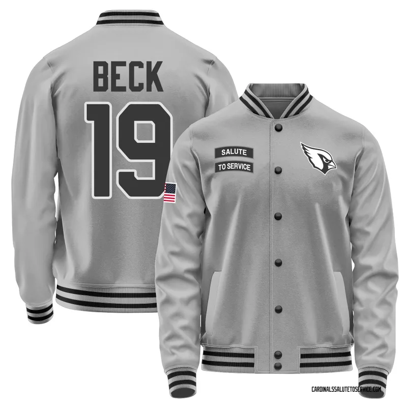 Youth Carson Beck Arizona Cardinals Gray Salute to Service Performance Jacket