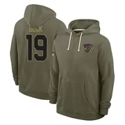 Youth Carson Beck Arizona Cardinals Olive 2025 Salute to Service Hoodie