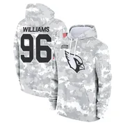 Youth Damonic Williams Arizona Cardinals Camo Arctic 2024 Salute to Service Club Fleece Pullover Hoodie