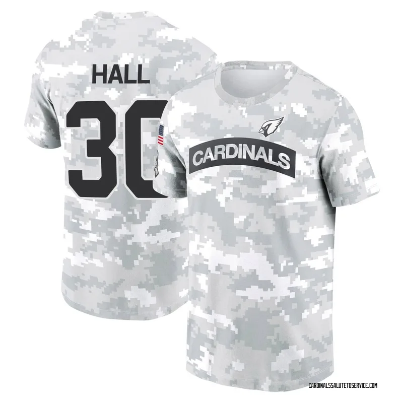 Youth Darren Hall Arizona Cardinals Camo Arctic 2024 Salute to Service Performance T-Shirt