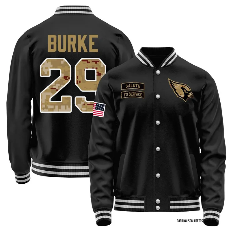 Youth Denzel Burke Arizona Cardinals Black Salute to Service Sideline Performance Jacket