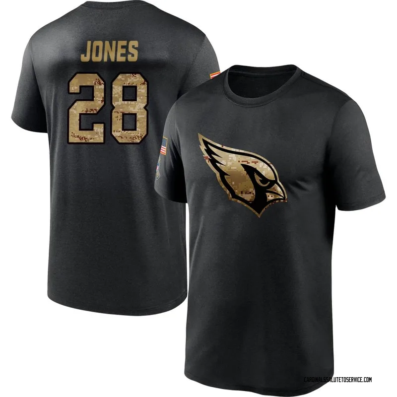 Youth Elijah Jones Arizona Cardinals Black 2020 Salute To Service Performance T-Shirt