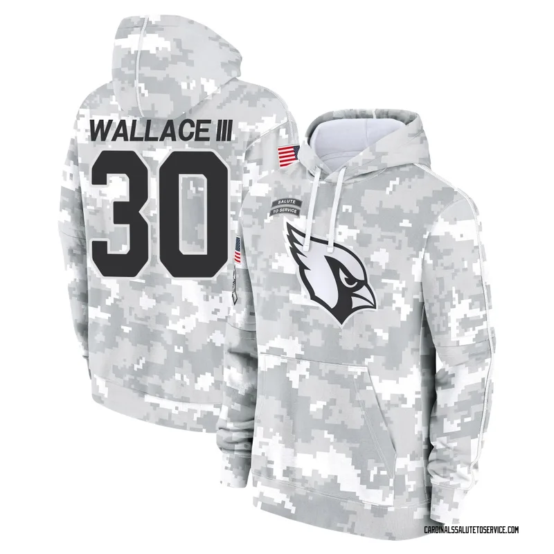 Youth Harrison Wallace III Arizona Cardinals Camo Arctic 2024 Salute to Service Club Fleece Pullover Hoodie