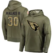 Youth Harrison Wallace III Arizona Cardinals Olive Salute to Service Pullover Hoodie