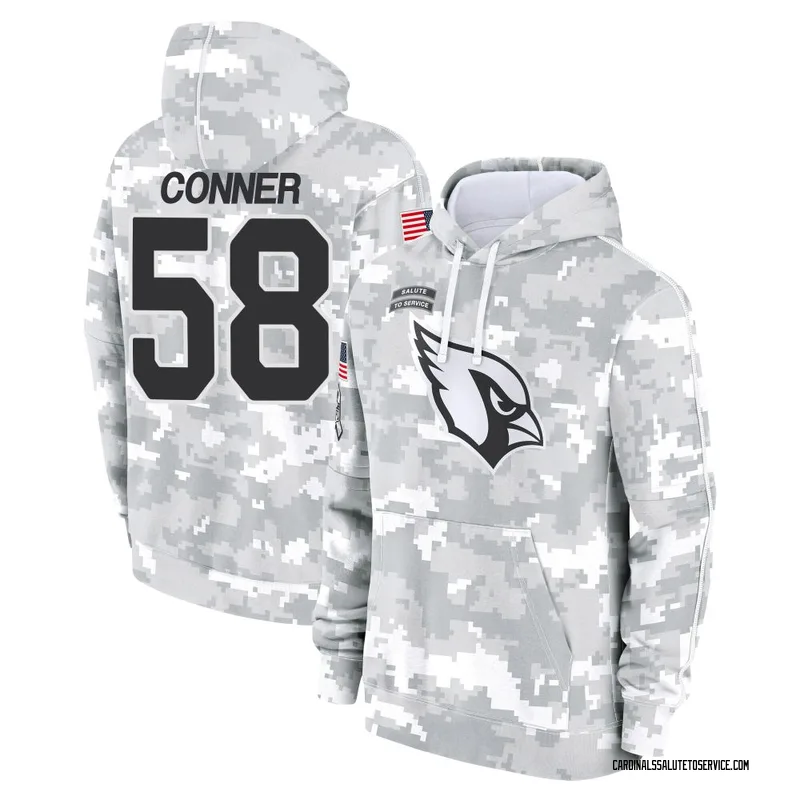 Youth Hayden Conner Arizona Cardinals Camo Arctic 2024 Salute to Service Club Fleece Pullover Hoodie