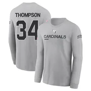 Youth Jalen Thompson Arizona Cardinals Gray 2024 Salute to Service Long Sleeve T-Shirt