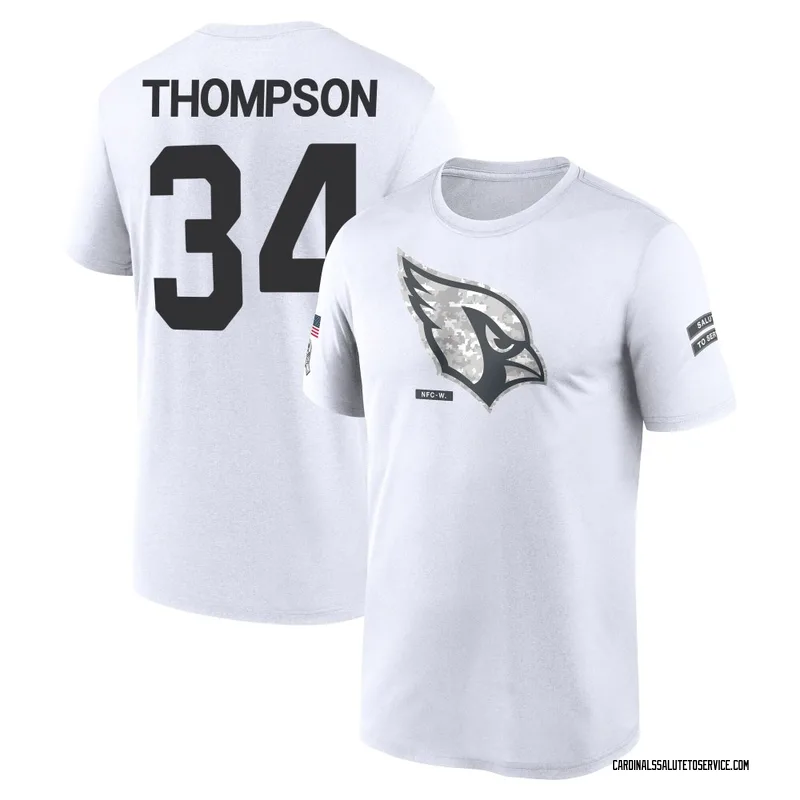Youth Jalen Thompson Arizona Cardinals Legend White 2024 Salute to Service Performance T-Shirt