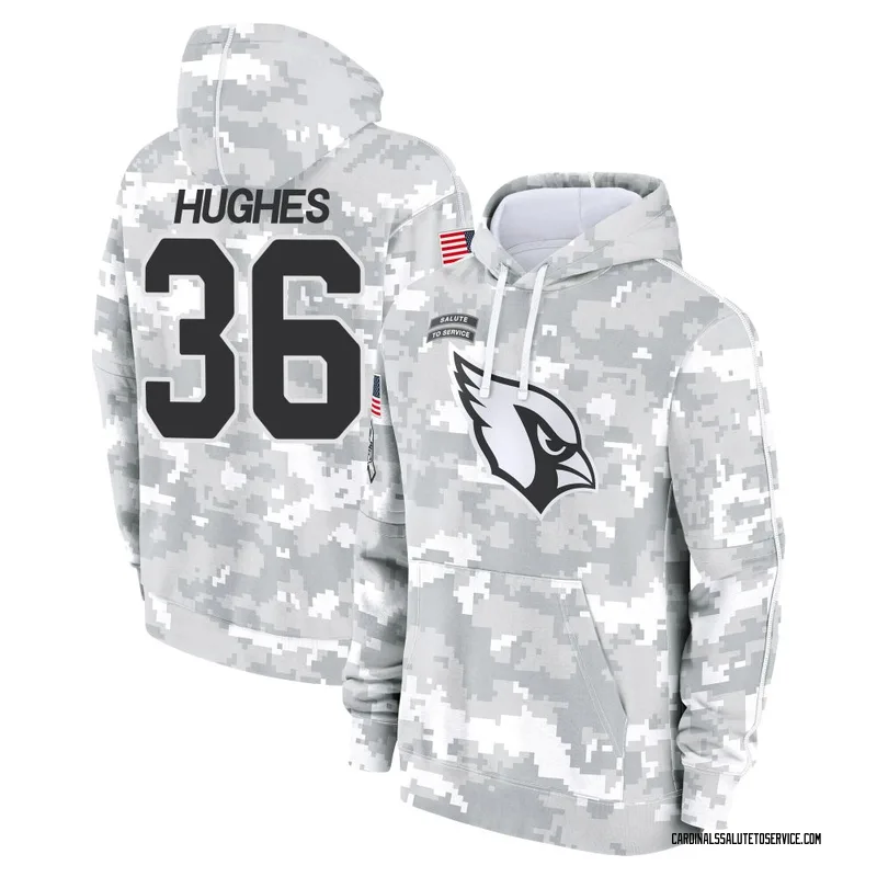 Youth JuJu Hughes Arizona Cardinals Camo Arctic 2024 Salute to Service Club Fleece Pullover Hoodie