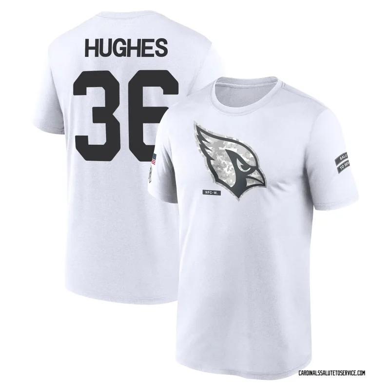 Youth JuJu Hughes Arizona Cardinals Legend White 2024 Salute to Service Performance T-Shirt