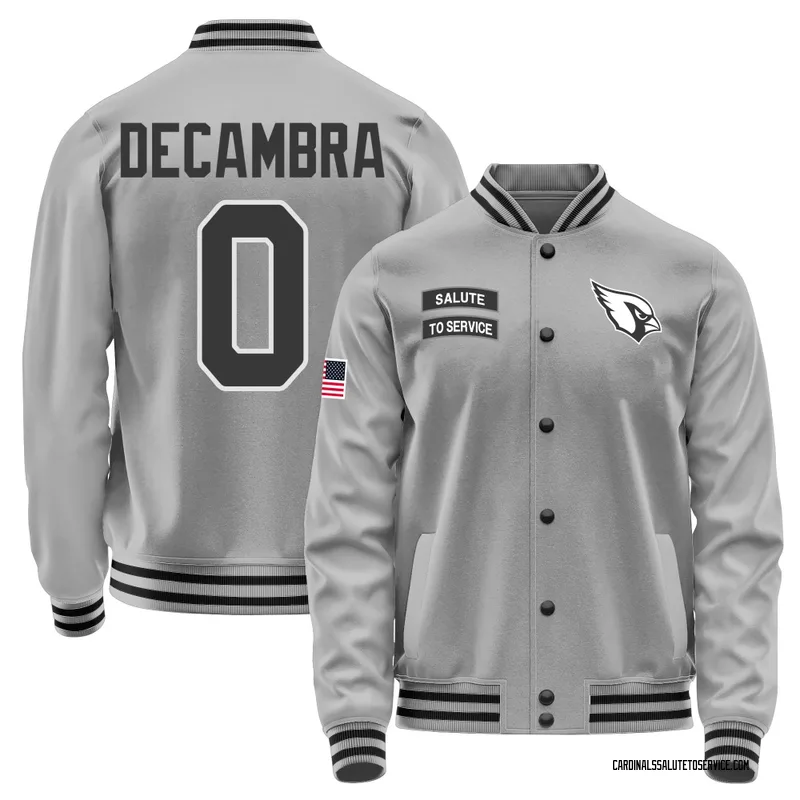 Youth Ka'ena Decambra Arizona Cardinals Gray Salute to Service Performance Jacket