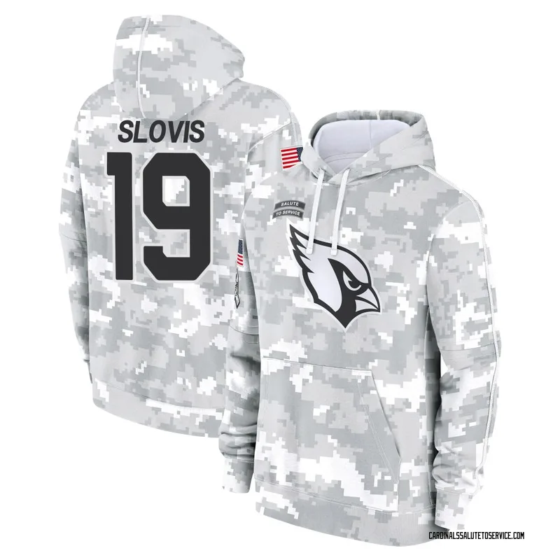 Youth Kedon Slovis Arizona Cardinals Camo Arctic 2024 Salute to Service Club Fleece Pullover Hoodie