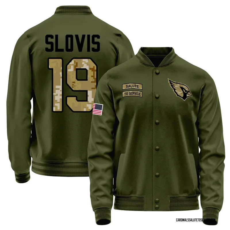 Youth Kedon Slovis Arizona Cardinals Olive Salute to Service Sideline Performance Jacket