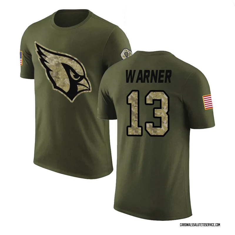 Youth Kurt Warner Arizona Cardinals Legend Olive Salute to Service T-Shirt