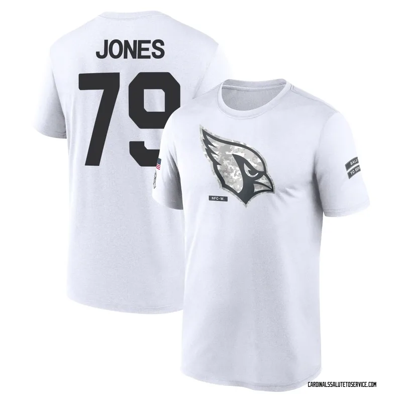 Youth Matthew Jones Arizona Cardinals Legend White 2024 Salute to Service Performance T-Shirt