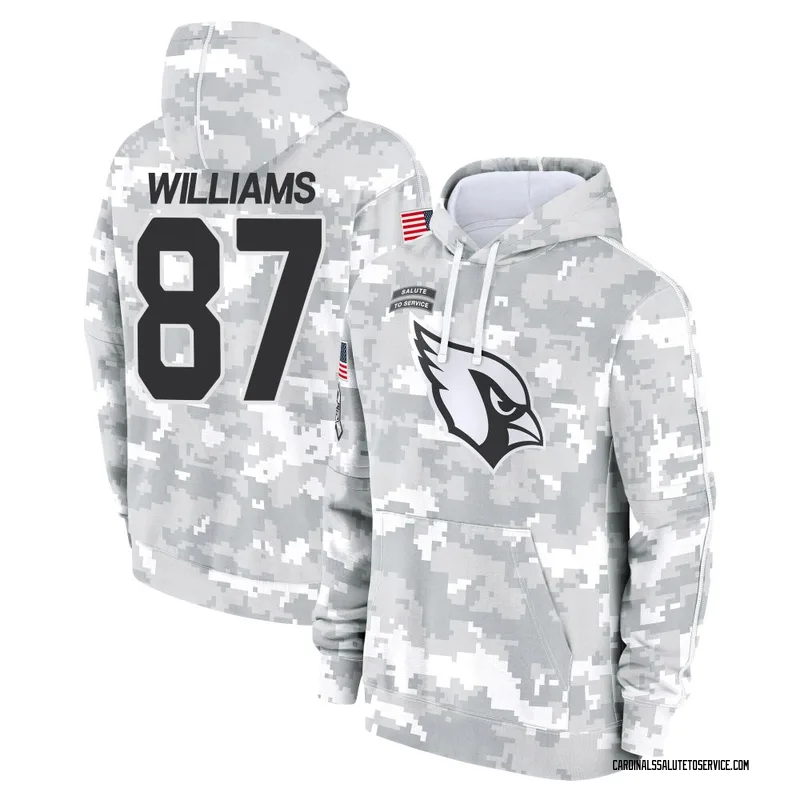 Youth Maxx Williams Arizona Cardinals Camo Arctic 2024 Salute to Service Club Fleece Pullover Hoodie