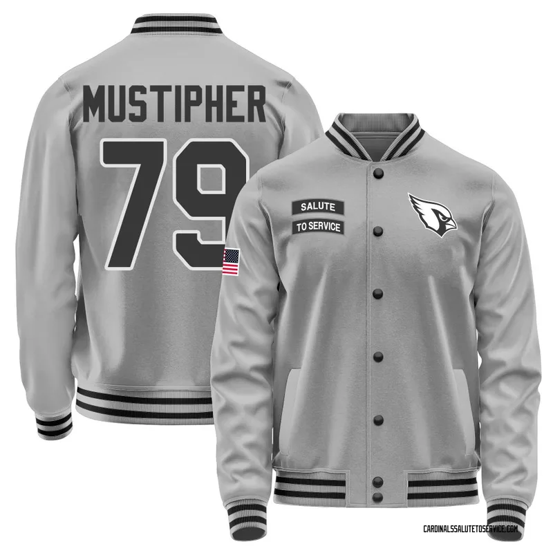 Youth PJ Mustipher Arizona Cardinals Gray Salute to Service Performance Jacket