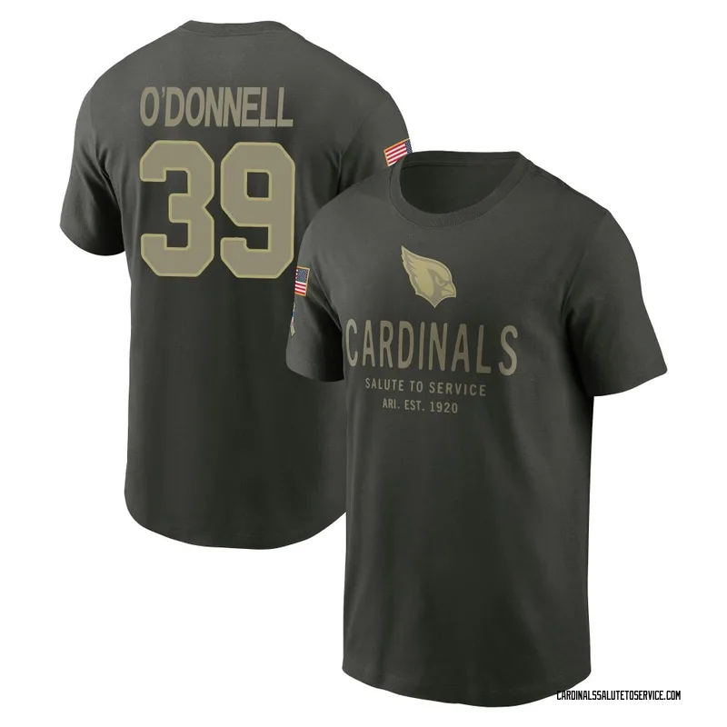 Youth Pat O'Donnell Arizona Cardinals Green Forest/ 2025 Salute to Service Sideline Primary Edge T-Shirt