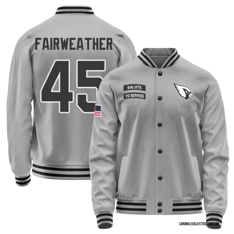 Youth Rivaldo Fairweather Arizona Cardinals Gray Salute to Service Performance Jacket
