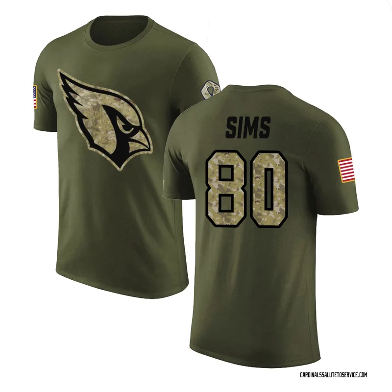Youth Steven Sims Arizona Cardinals Legend Olive Salute to Service T-Shirt