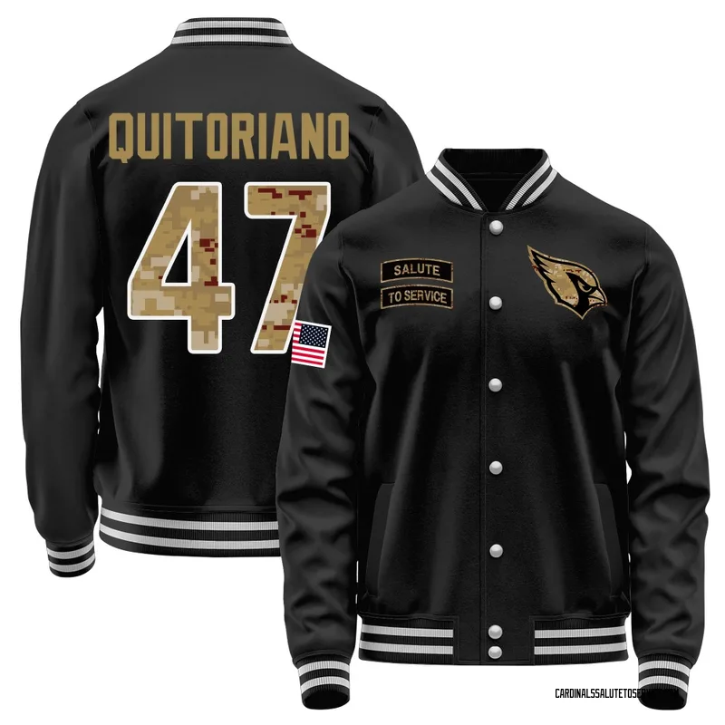 Youth Teagan Quitoriano Arizona Cardinals Black Salute to Service Sideline Performance Jacket