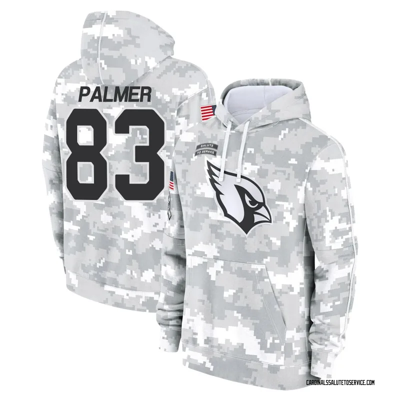 Youth Tejhaun Palmer Arizona Cardinals Camo Arctic 2024 Salute to Service Club Fleece Pullover Hoodie