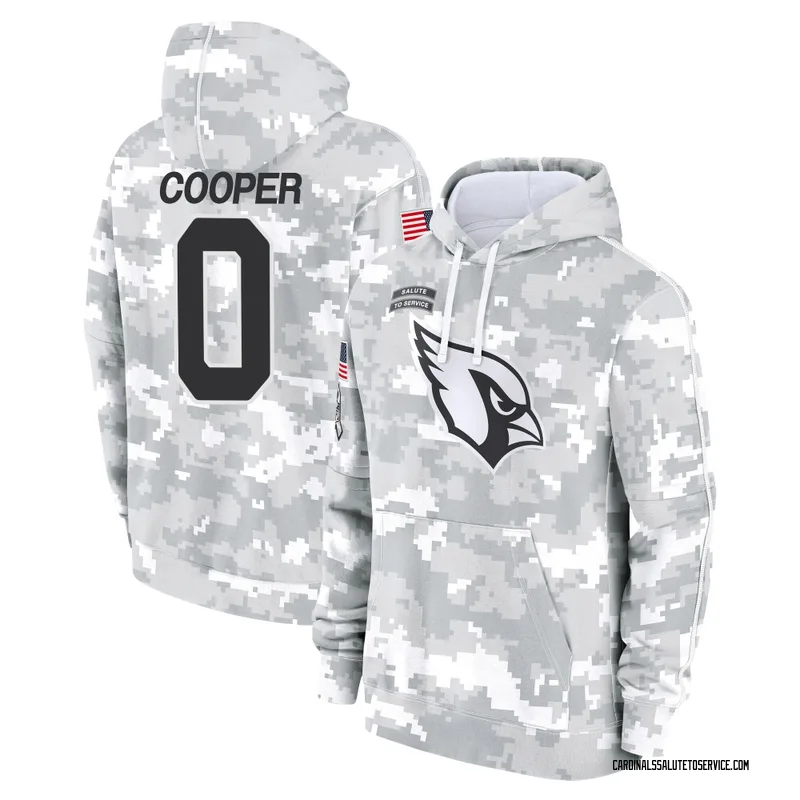 Youth Tyler Cooper Arizona Cardinals Camo Arctic 2024 Salute to Service Club Fleece Pullover Hoodie
