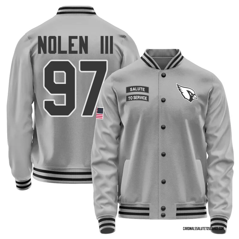 Youth Walter Nolen III Arizona Cardinals Gray Salute to Service Performance Jacket