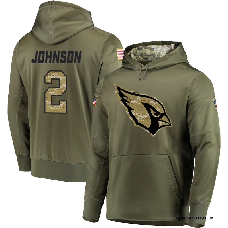 Youth Will Johnson Arizona Cardinals Olive Salute to Service Pullover Hoodie