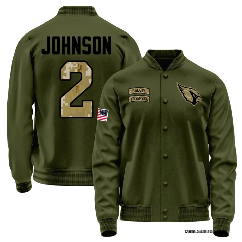 Youth Will Johnson Arizona Cardinals Olive Salute to Service Sideline Performance Jacket