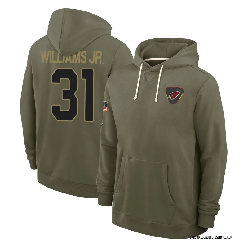 Youth Wydett Williams Jr. Arizona Cardinals Olive 2025 Salute to Service Hoodie