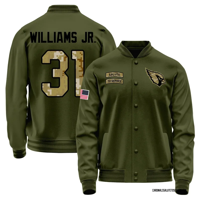 Youth Wydett Williams Jr. Arizona Cardinals Olive Salute to Service Sideline Performance Jacket