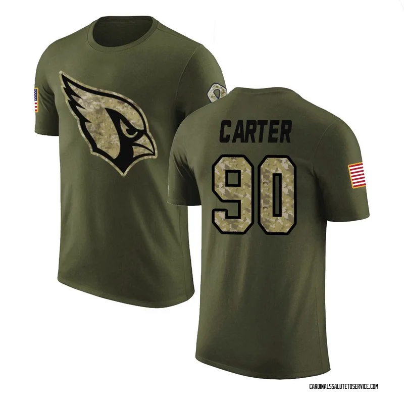 Youth Zachary Carter Arizona Cardinals Legend Olive Salute to Service T-Shirt