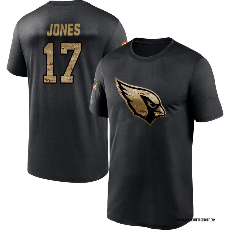 Youth Zay Jones Arizona Cardinals Black 2020 Salute To Service Performance T-Shirt