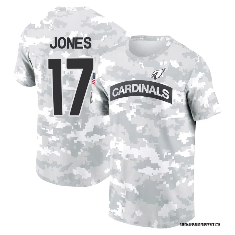 Youth Zay Jones Arizona Cardinals Camo Arctic 2024 Salute to Service Performance T-Shirt