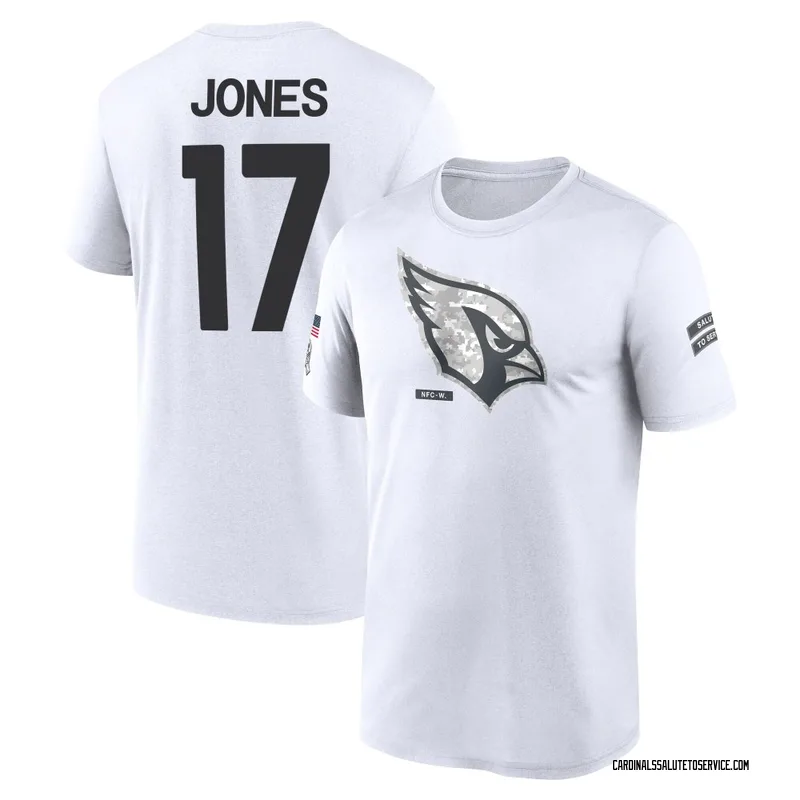 Youth Zay Jones Arizona Cardinals Legend White 2024 Salute to Service Performance T-Shirt